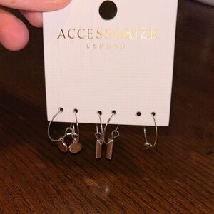 Accessorize Silver Hoop Earrings